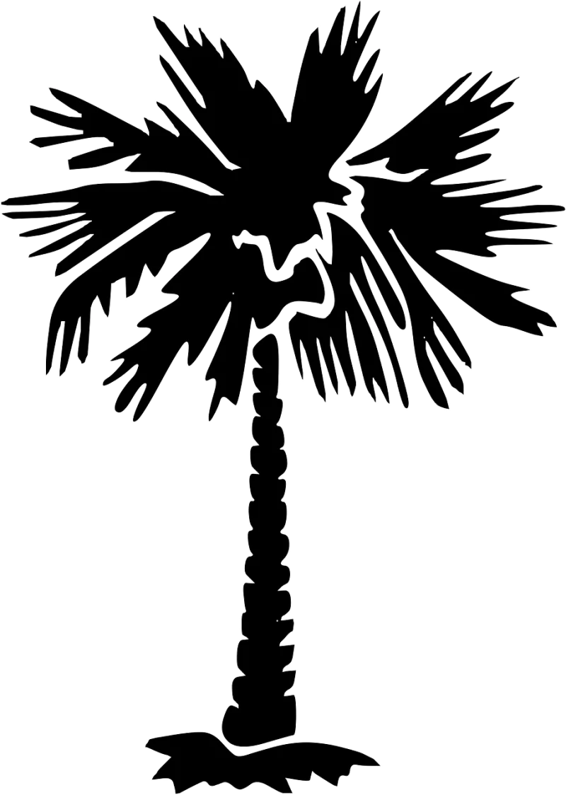 Palm tree Nature Silhouette Stickdatei – Natur