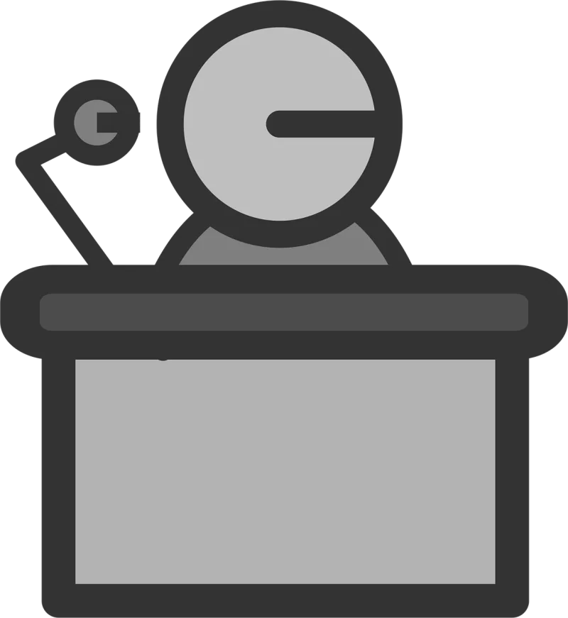 Speaker Desk Employee Stickdatei – Musik