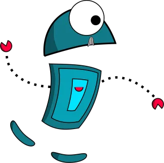 Robot Android Cartoon Stickdatei