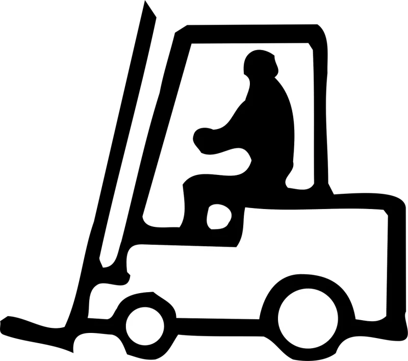 Fork-lift truck Machine Forklift Stickdatei – Fahrzeuge