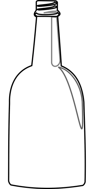 Bottle Water Glass Stickdatei – Essen & Trinken