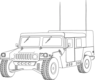 Hummer Humvee Vehicle Stickdatei – Fahrzeuge