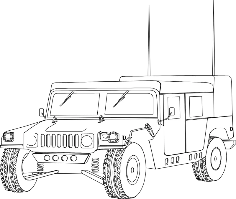 Hummer Humvee Vehicle Stickdatei – Fahrzeuge