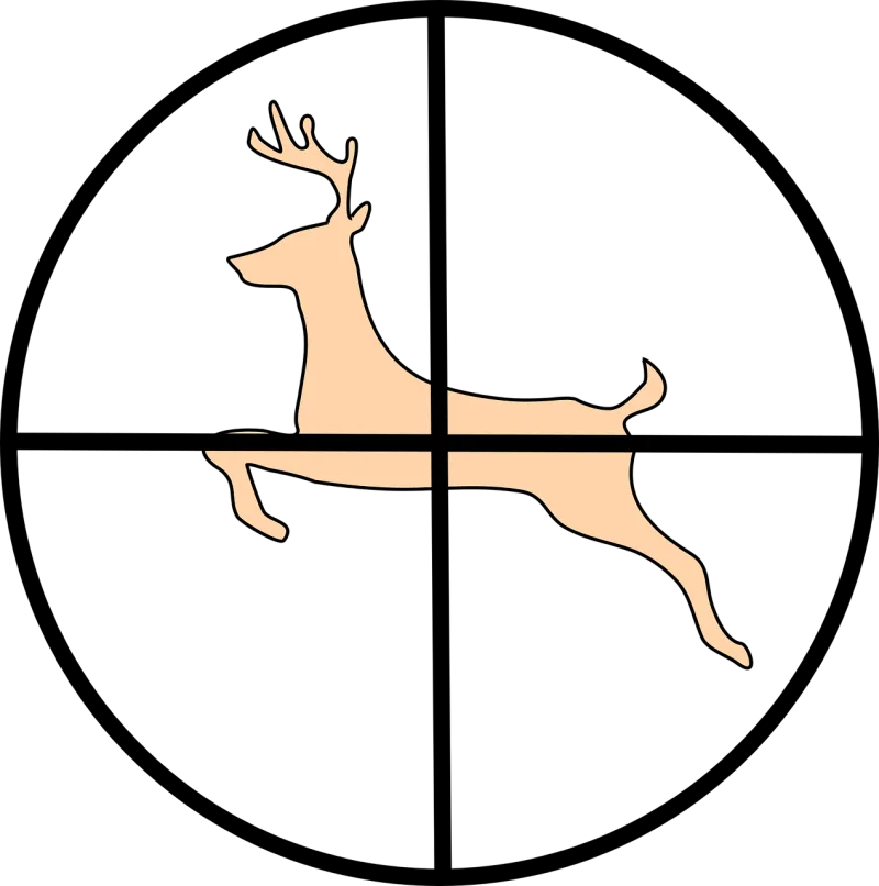Crosshair Hunting Deer Stickdatei – Tiere