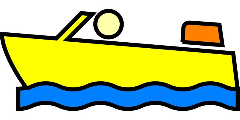 Motorboat Speedboat Boat Stickdatei – Fahrzeuge