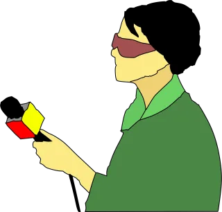 Journalist Broadcast Reporter Stickdatei