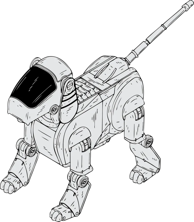 Robotic Dog Electronic Stickdatei – Kinder