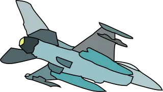 Fighter Jet Airplane Stickdatei