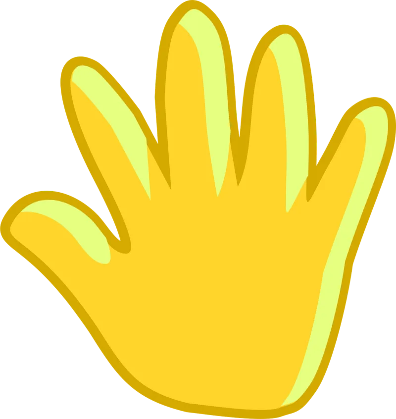 Hand Palm Stop Stickdatei – Natur