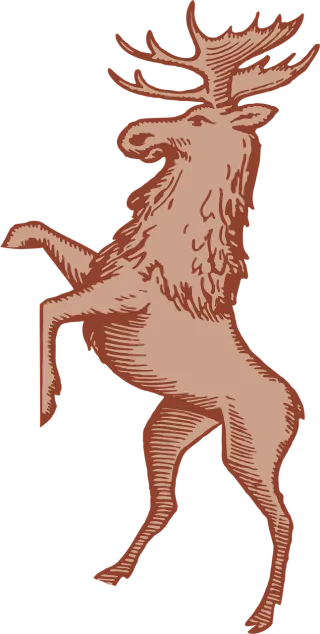 Moose Nature Stag Stickdatei