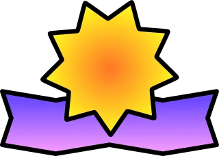 Certificate Star Ribbon Stickdatei
