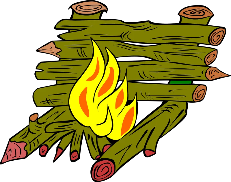 Flames Wooden Fire Stickdatei – Fahrzeuge