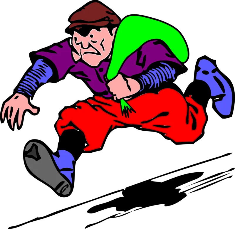 Stealing Robber Robbery Stickdatei – Sport