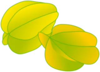 Starfruit Fruit Yellow Stickdatei