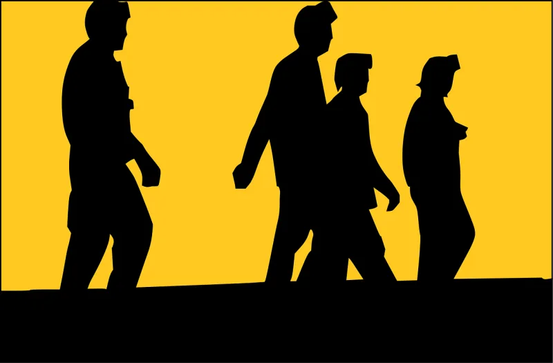 People Silhouette Persons Stickdatei – Natur
