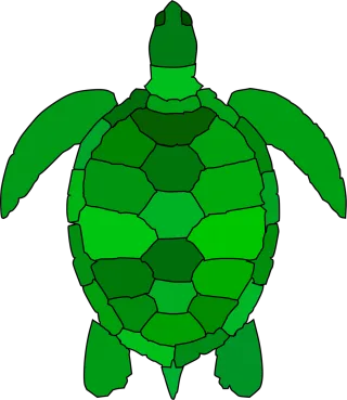 Turtle Animal Reptile Stickdatei