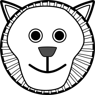 Lion Wildcat Carnivore Stickdatei