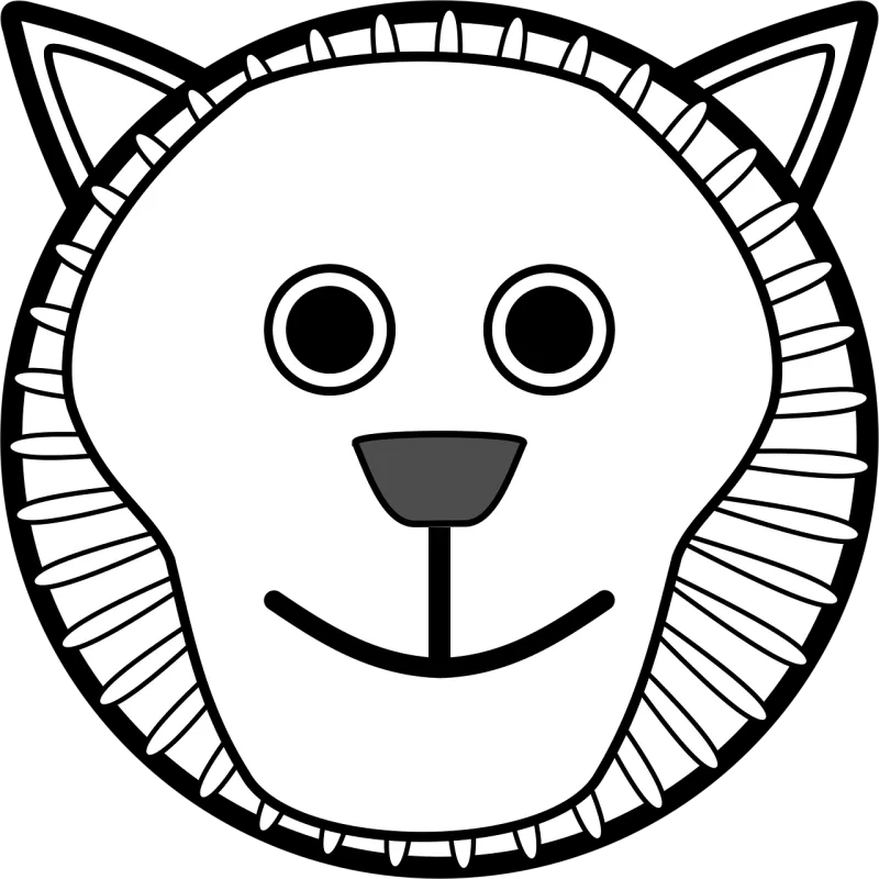 Lion Wildcat Carnivore Stickdatei – Tiere