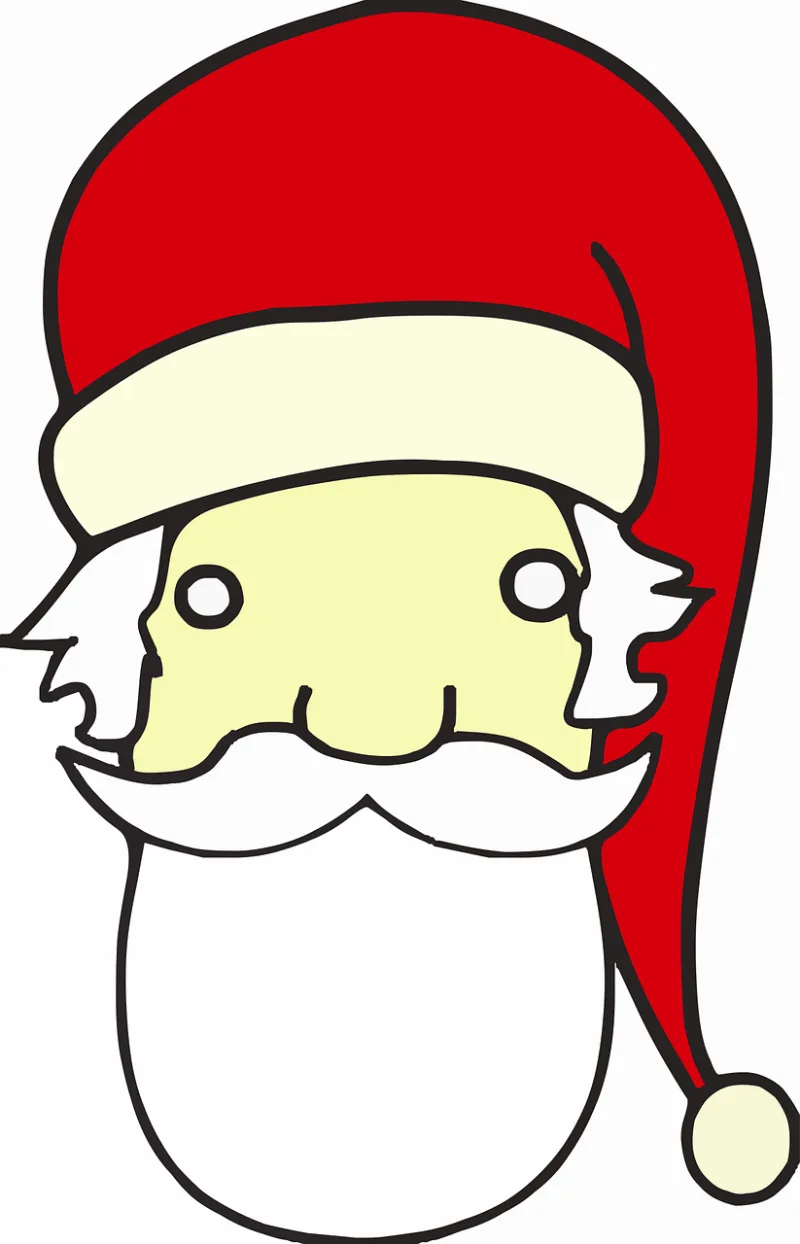 Santa claus Head Old Stickdatei – Weihnachten