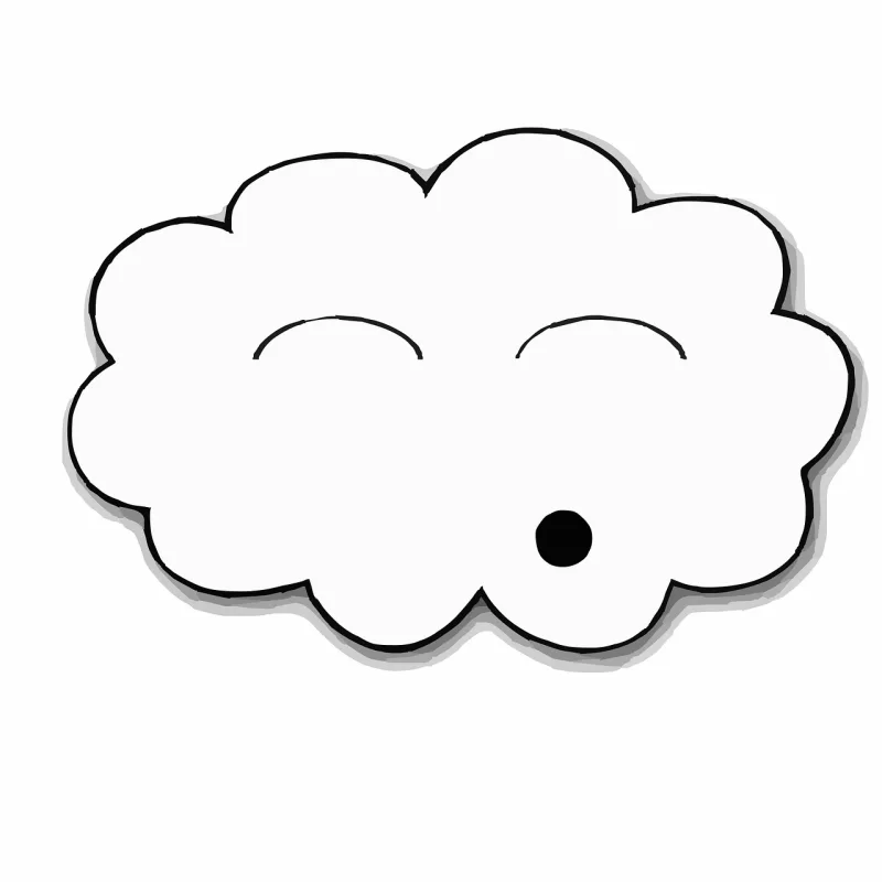 Blowing Wind Cloud Stickdatei – Natur