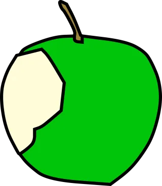 Apple Nature Green Stickdatei