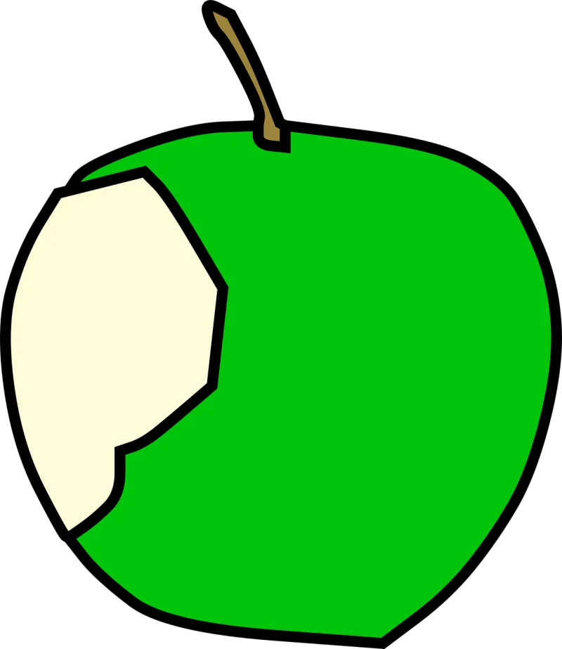 Apple Nature Green Stickdatei – Essen & Trinken