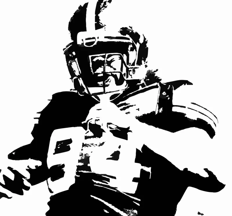 American football Player Helmet Stickdatei – Sport