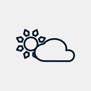 Sun Cloud Icon Stickdatei