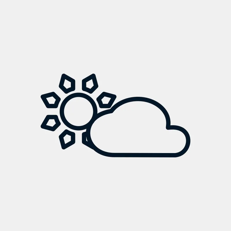 Sun Cloud Icon Stickdatei – Natur