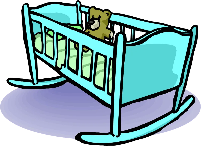 Crib Cradle Baby bed Stickdatei – Kinder