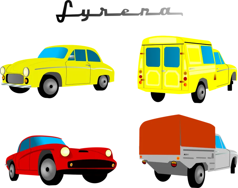 Truck Cars Vehicle Stickdatei – Fahrzeuge