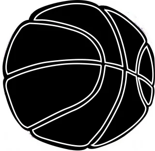 Basketball Black Ball Stickdatei
