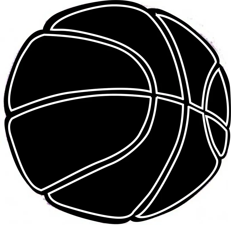 Basketball Black Ball Stickdatei – Sport