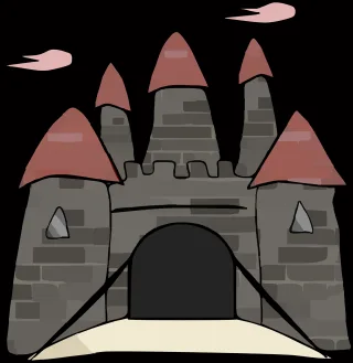 Castle Fortress House Stickdatei