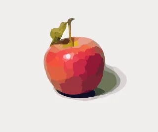 Apple Fruit Red Stickdatei