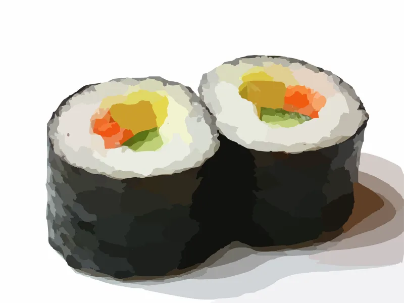 Sushi roll Sushi Food Stickdatei – Essen & Trinken