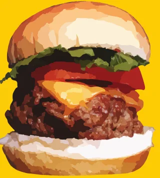 Hamburger Sandwich Burger Stickdatei
