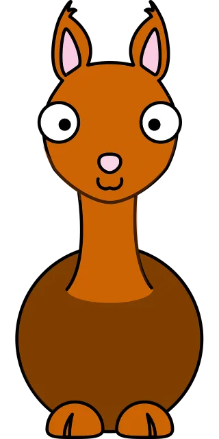 Llama Nature Brown Stickdatei