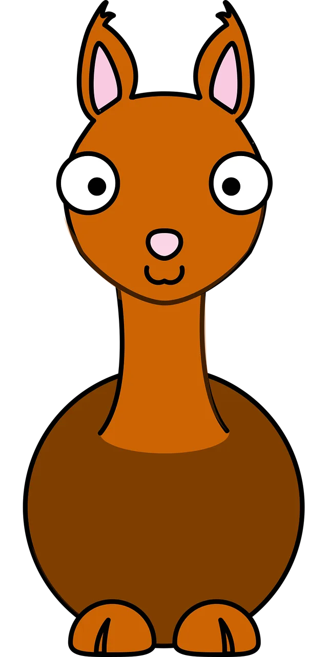 Llama Nature Brown Stickdatei – Tiere