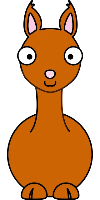 Llama Deer Nature Stickdatei