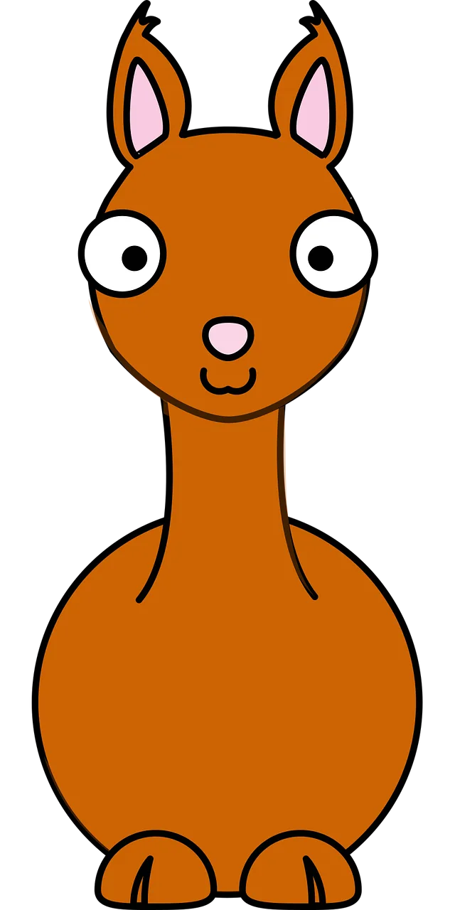 Llama Deer Nature Stickdatei – Tiere