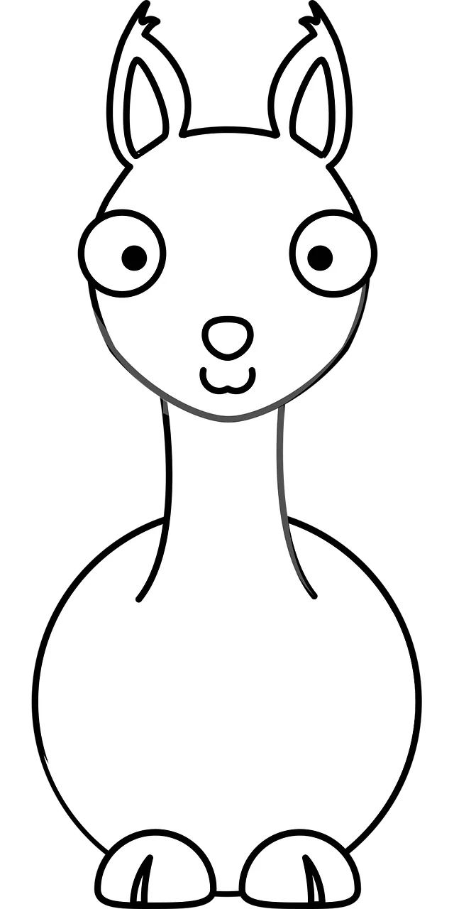 Llama Deer Animal Stickdatei – Tiere