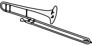 Trombone Brass Musical instrument Stickdatei