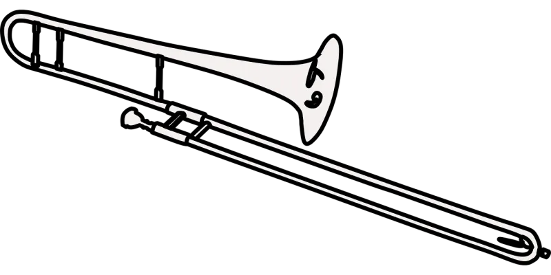 Trombone Brass Musical instrument Stickdatei – Musik
