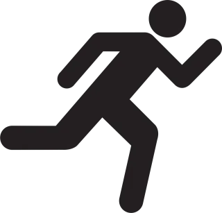 Stick man Runner Silhouette Stickdatei