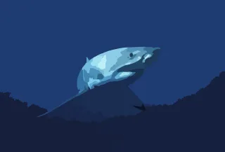 Shark Nature Fish Stickdatei