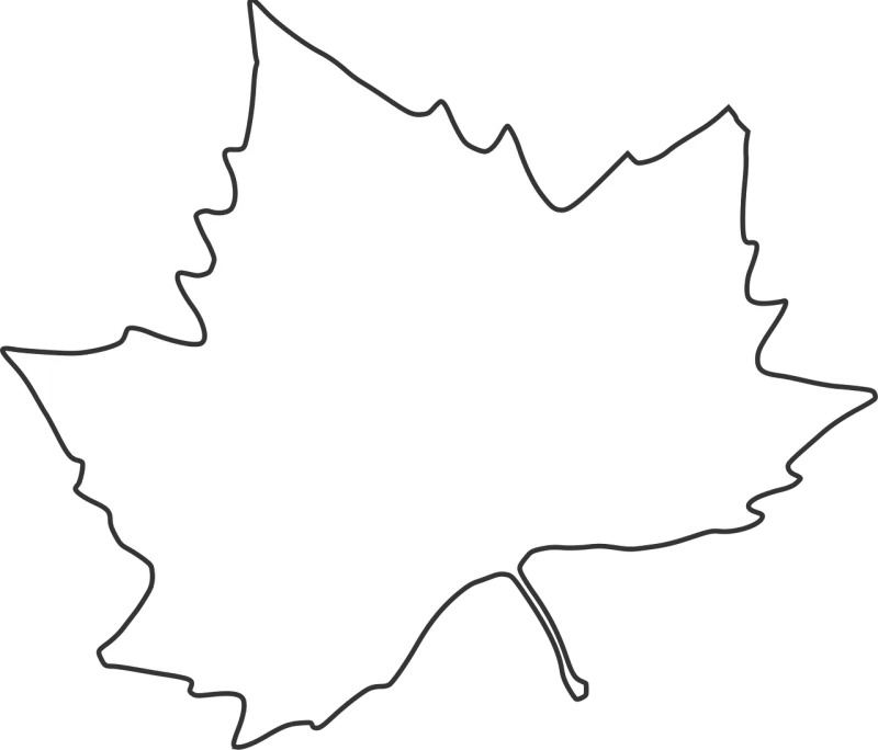 Maple Leaf Nature Stickdatei – Natur