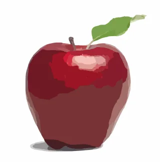 Apple Red Fruit Stickdatei