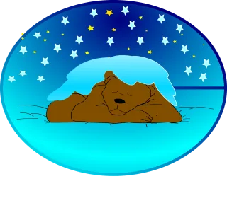 Winter sleep Hibernation Nature Stickdatei
