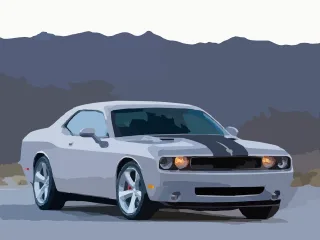 Dodge Car Sports car Stickdatei